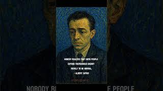 Some carry silent burdens that go unnoticed. Camus reminds us: even staying “normal” #piano