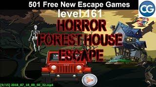 [Walkthrough] 501 Free New Escape Games level 161 - Horror forest house escape - Complete Game