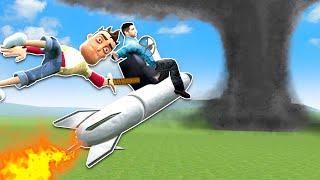 Building a ROCKET SHIP to escape a TORNADO! - Garry's Mod Gameplay