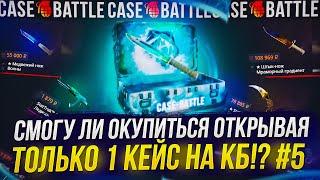 СМОГУ ЛИ ОКУПИТЬСЯ ОТКРЫВАЯ ТОЛЬКО 1 КЕЙС НА CASEBATTLE | КЕЙСБАТЛ #5