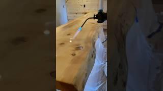 Bar Top Epoxy Flood Coat #shorts #diy