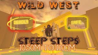 Steep Steps 1050m to 1100m | Wild West | 3rd Mountain | Deadly Path #roblox #steepsteps