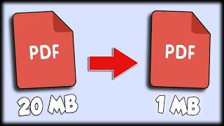 How To Compress A PDF File | Reduce PDF File Size