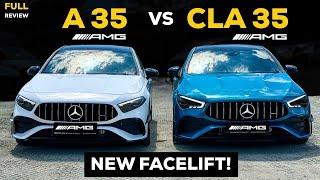 2024 MERCEDES AMG A35 vs CLA35 Coupe NEW FACELIFT Which Is BETTER?! LOUD Sound FULL In-Depth Review