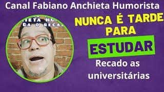 Fabiano Anchieta Humorista da o recado as universitárias que tiraram o sarro da mulher de 40 anos