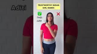 Trustworthy Indian Girl Names  | Anisha Dixit Shorts | #shorts