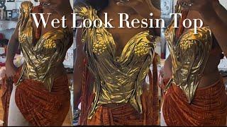 How to make the VIRAL wet look resin top