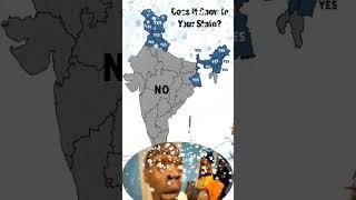 Does It Snow In Your State? ️ #indiafacts  #snowmap #facts