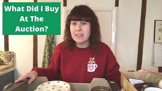 What Did I Buy At The Auction? | I Bought Boxes On Impulse | Vintage Haul