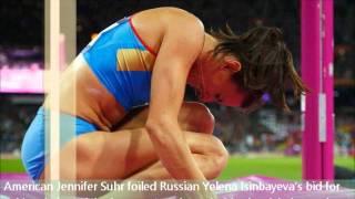 08/06/2012 American Suhr ends Yelena Isinbayeva gold medal bid in pole vault - London 2012 Olympics