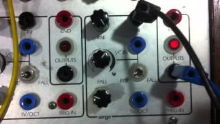 Serge TKB Sequencer in 16-step mode