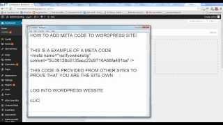 Wordpressproblem - how to add meta tag to wordpress header