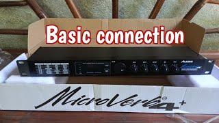 Alesis Microverb 4+ basic wiring connection