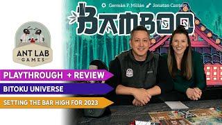 Bamboo Board Game | 2-Player Playthrough | Review