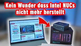 Geekom Mini IT13 erster Mini-PC mit Intel Core i9 13900 vs. Intel NUC 13 + PM16 tragbarer Monitor