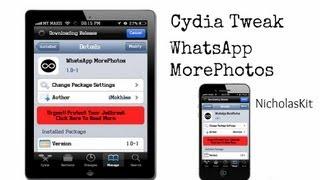 [Cydia Tweak] WhatsApp MorePhotos - Send more than 10 photos at the same time