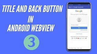 Title And Back Button Event Webview Android Studio