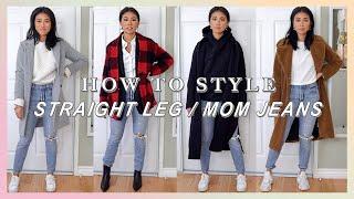 How To Style Straight Leg / Mom Jeans | Christine Le