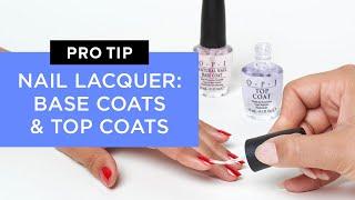 OPI Base Coat and OPI Top Coat Options