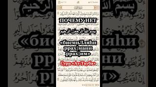 Единственная сура без «бисмиЛляhи ррах|мани ррах|им» | причины | сура 9 «Ат-Тауба» | #коран #ислам