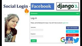 Social Login to Django 3.0 - Facebook in 8 minutes