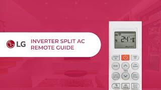 LG Inverter Split AC Remote Guide | Basic Functions