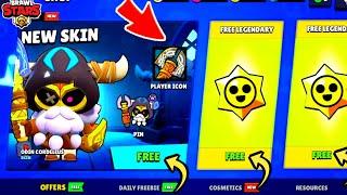 LEGENDARY!!!!! NEW FREE STAR DROPS AND MEGA BOXES | NEW FREE GIFTS. | BRAWL STARS UPDATE GIFTS!!.