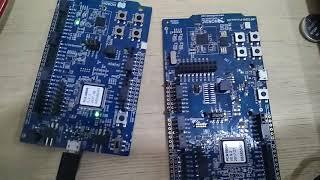 How to communicate two board Nordic Bluetooth nrf52832 and nrf52840 .