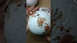 Декупаж елочного шара. Просто и быстро.