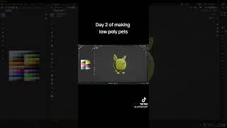 Day 2 of making low poly pets in blender #robloxdev #blender