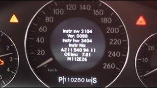 How to check the engine oil level Mercedes E-Class W211 / Hidden features