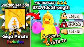 I Got NEW STRONGEST Giga Pet For FREE in Arm Wrestle Simulator!