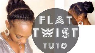 TUTORIAL / Flat twist with extension - by Afrolife de Chacha