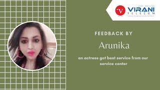 Feedback by Arunika an Actress about Virani Telecom and Institute | Mobile Repair Course