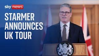 Keir Starmer announces UK tour in his first press conference as Prime Minister