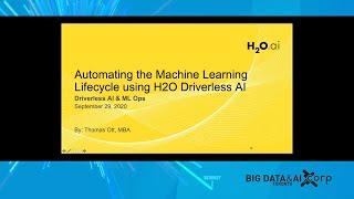 Automating the machine learning lifecycle using H2O driverless AI - H2O.ai