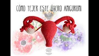 Tutorial de útero tejido a crochet amigurumi paso a paso. MUY FÁCIL