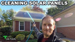 CLEANING SOLAR PANELS | Before and After comparison