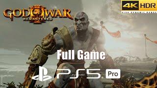 God of War 3 Remastered PS5 Pro | Full Game Walkthrough in 4K HDR 60FPS (Must Play #05)