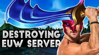 DESTROYING EUW SERVER WITH WITS END RUSH!