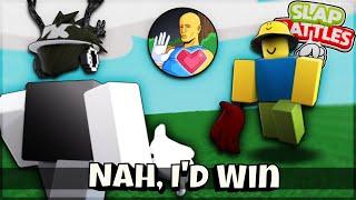 Getting Nah, I'd Win Badge In Slap Battles | Roblox