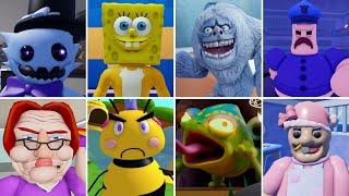 SpongeBob Boss #roblox Escape Run Prison Gary Police, Evil Queen Bee, Yeti Ice Village, Frog Obby