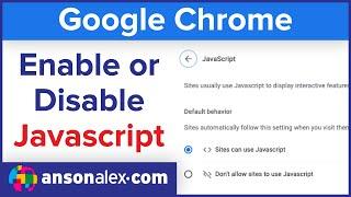 How to Enable / Disable Javascript in Google Chrome