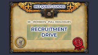 RS3: Recruitment Drive Quest Guide | 4K | Ironman