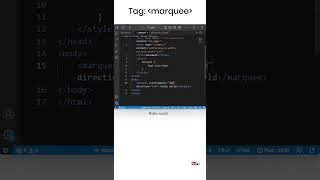 Marquee tag attributes | HTML