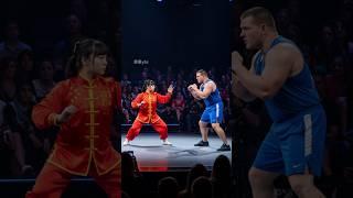 Incredible Kung Fu Girl Beats Heavyweights #kungfu #fight #ai
