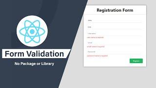 Form Validation in React JS | React Form Validation