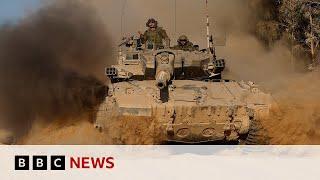 Israel building new military dividing line across Gaza, satellite images suggest | BBC News