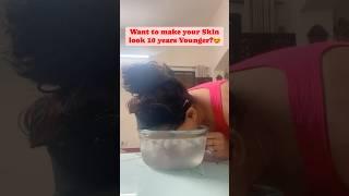 ️Dipping your face in ice water every morning acts as an Anti-Aging for the skin #shorts #short