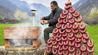 Homemade Sausage With Your Own Hands! An Ancient Way Of Cooking Meat in the Intestines